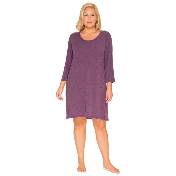 Cuddl Duds Other - Plus Size Cuddl Duds Essentials 3/4 Sleeve Sleepshirt Sz 1X NWT
